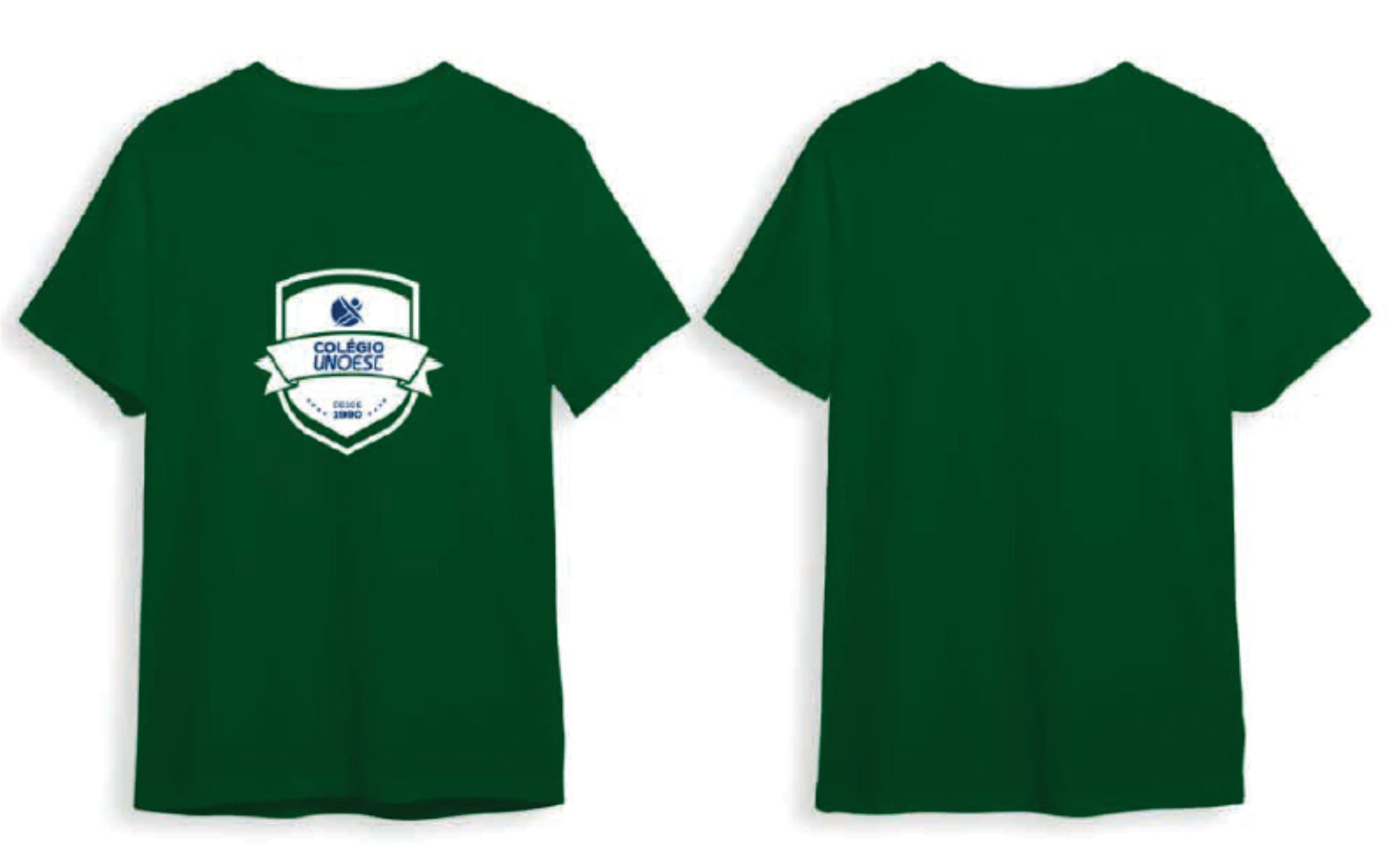 CAMISETA MANGA CURTA COLÉGIO UNOESC - VERDE